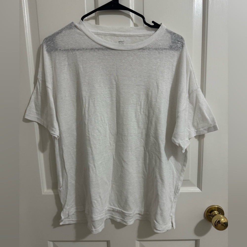 Aerie White Short Sleeve Tee